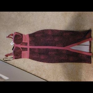 Pink laced dress new